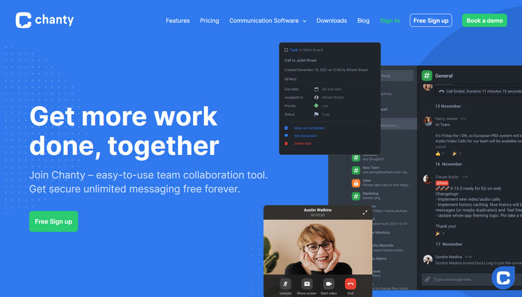 work chat app
